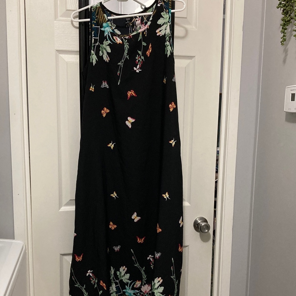 Floral Black Maxi Dress